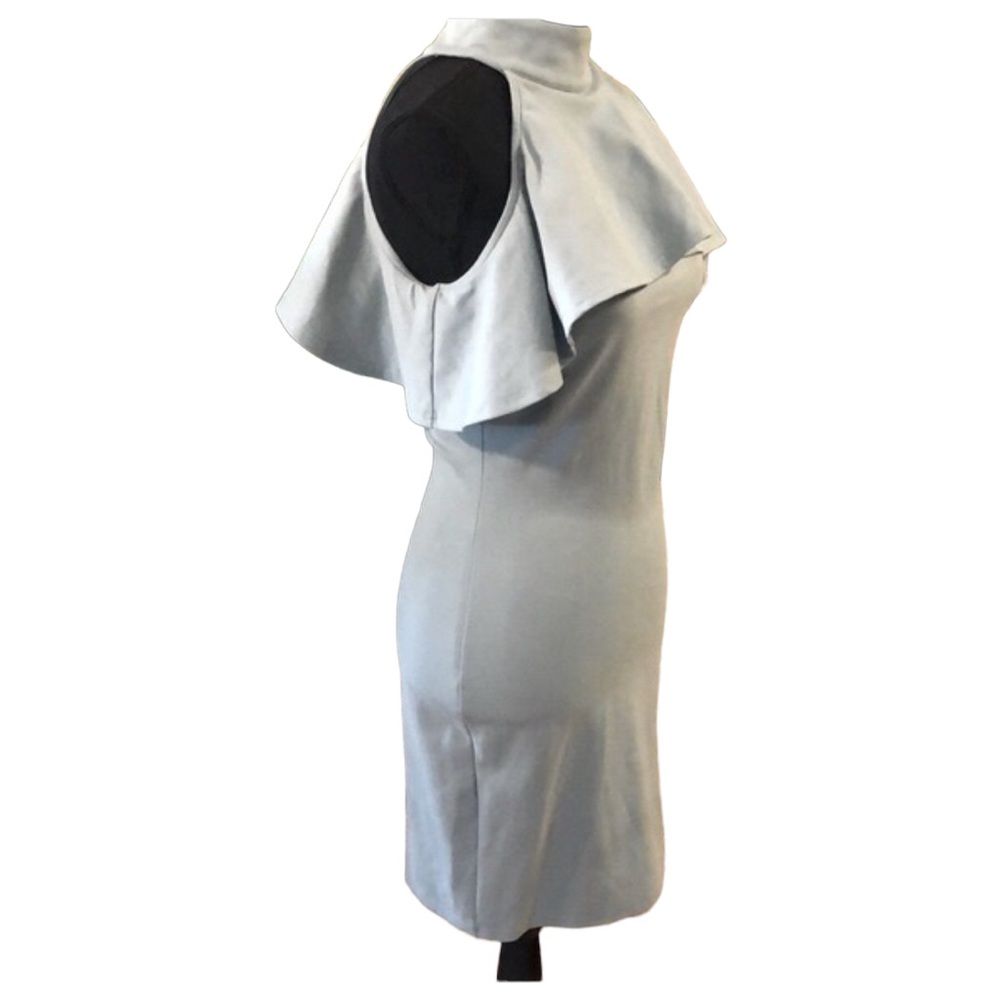 SUGAR LIPS HIGH COLLAR COLD SHOULDER DRESS LIGHT GREEN SIZE SMALL